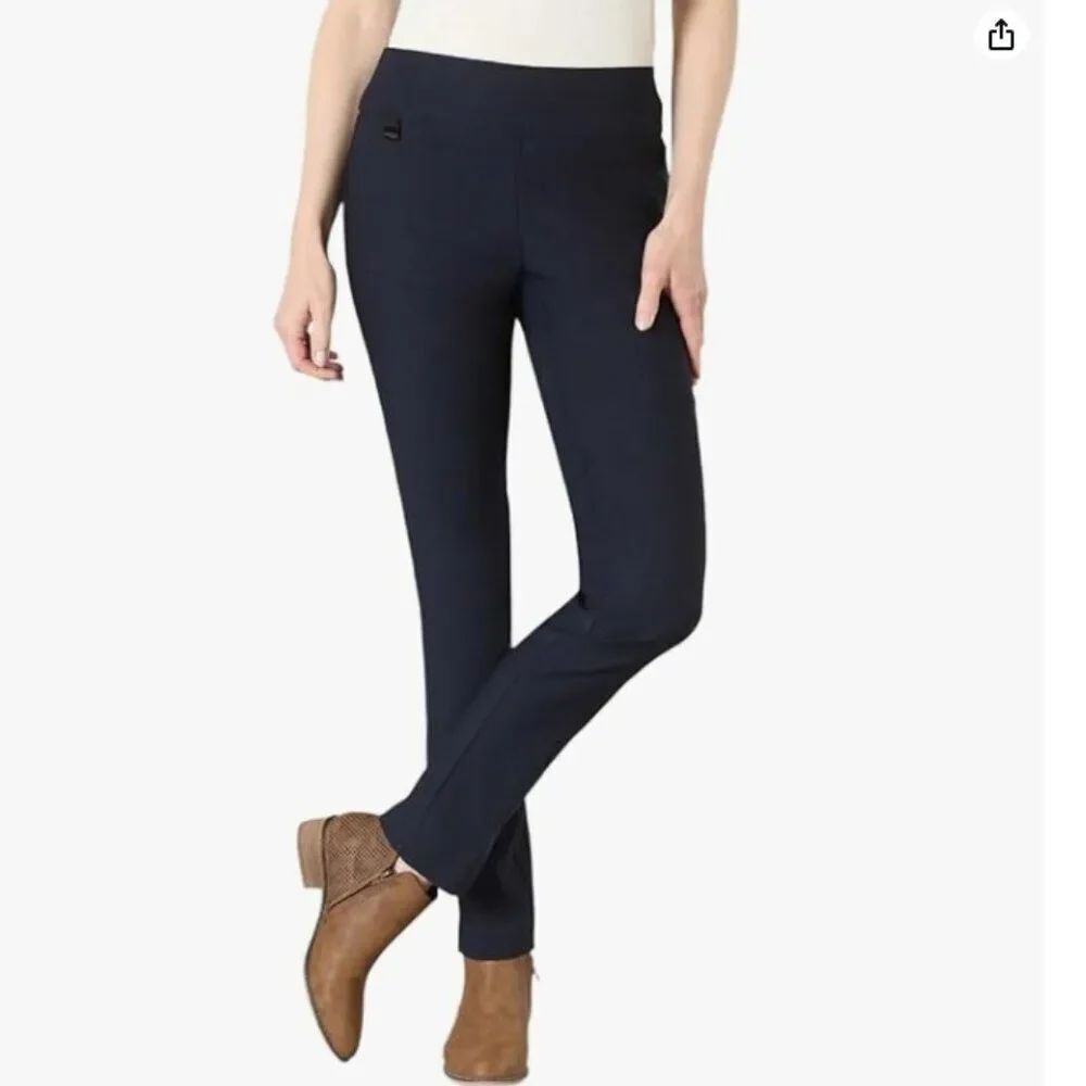 Like New! Lisette Skinny Leg Pull On Pants Charcoal in Size 0